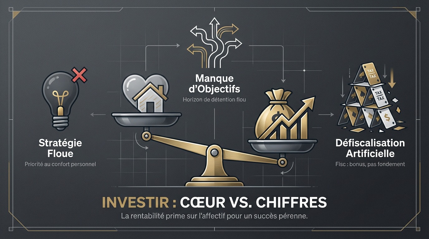 Graphique comparant l'investissement émotionnel et l'investissement rationnel basé sur les chiffres
