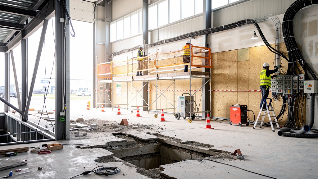 Les points de vigilance dans un chantier de rénovation de hangar