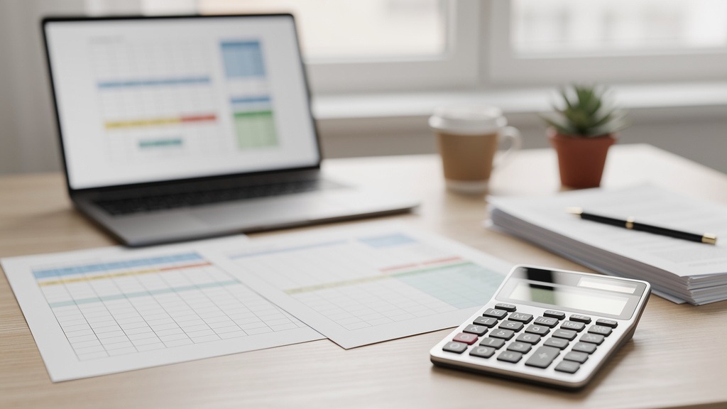 Tableau de calcul de déficit foncier et revenus locatifs annuels