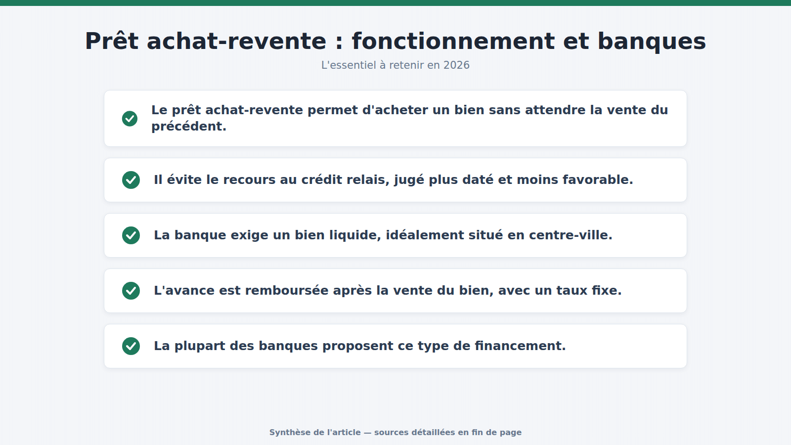 Prêt achat-revente : fonctionnement et banques : l'essentiel à retenir (2026)