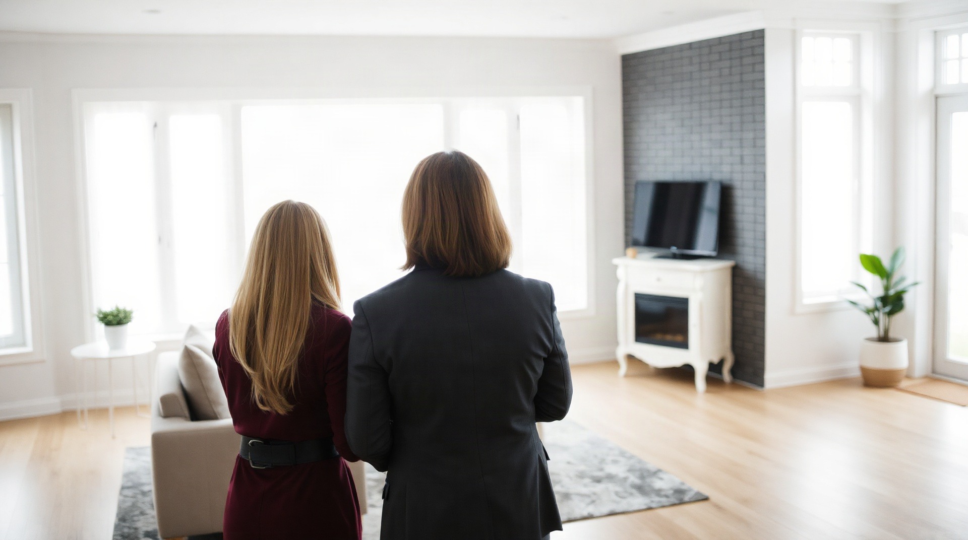 Visite d'un appartement guidée par un professionnel de l'immobilier