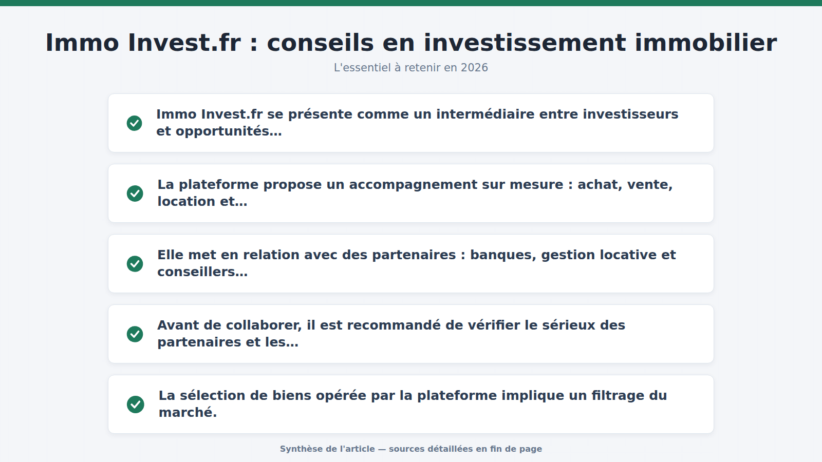 Immo Invest.fr : conseils en investissement immobilier : l'essentiel à retenir (2026)