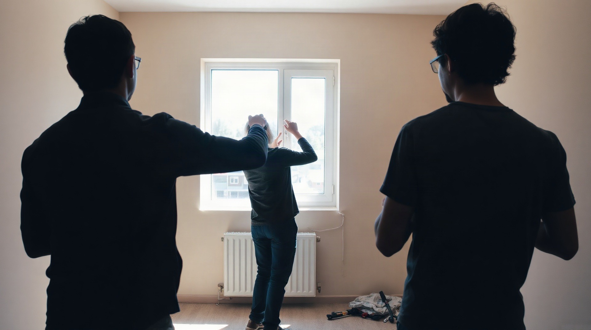 État des lieux d'entrée dans un appartement vide